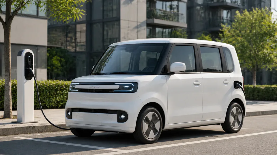 La BYD Racco, microcar elettrica sviluppata secondo gli standard giapponesi delle kei car