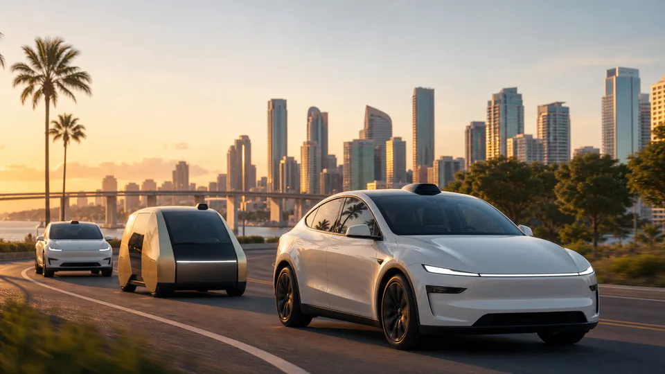 La rete Tesla Robotaxi e le sue sette aree operative negli Stati Uniti