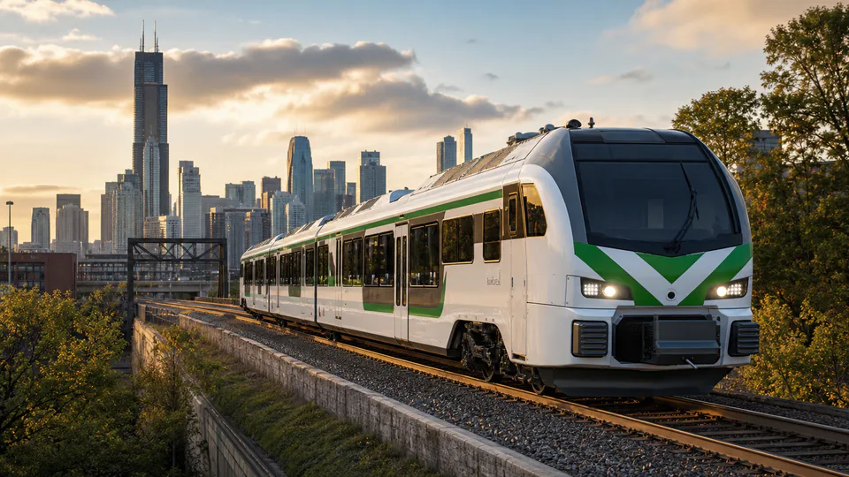 Il progetto dei convogli Stadler FLIRT elettrici a batteria ordinati da Metra per la rete ferroviaria di Chicago