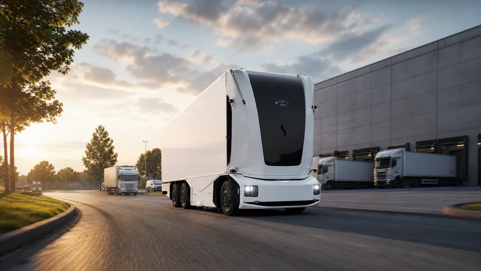 Il camion elettrico autonomo senza cabina di Einride impiegato da Lidl nella logistica in Germania