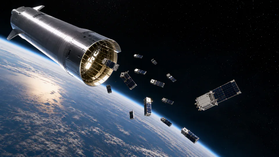 Starship di SpaceX e il volo orbitale con il dispiegamento dei satelliti Starlink V3