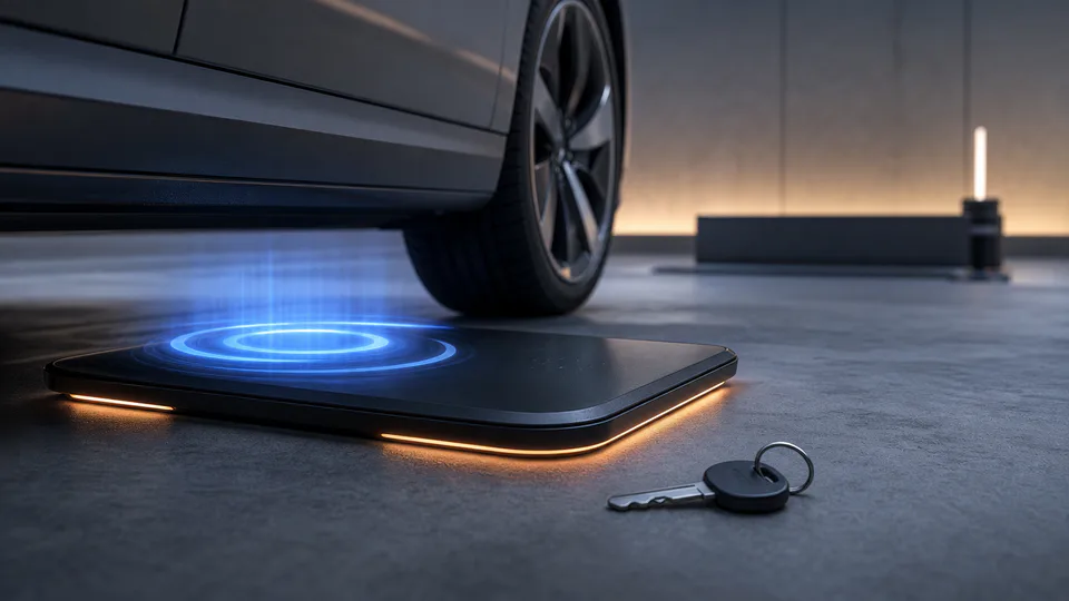 Sistema Tesla per rilevare oggetti metallici su una piattaforma di ricarica wireless