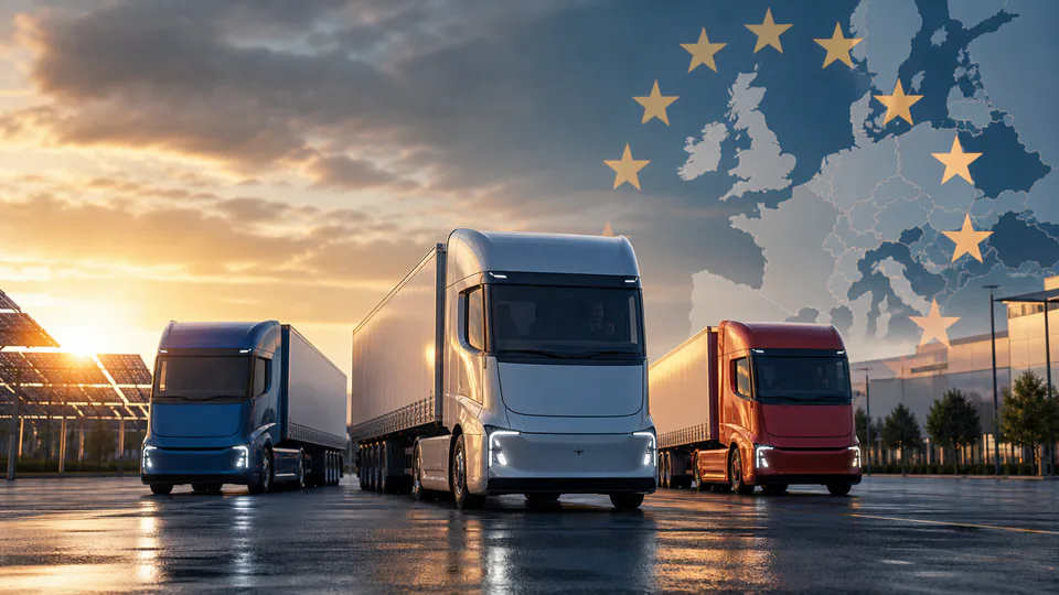 Camion elettrici e concorrenza tra produttori europei, cinesi e statunitensi nel mercato dell’Unione europea