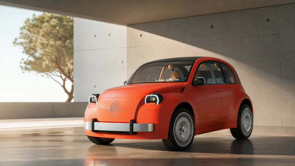Il progetto della nuova Citroën 2CV elettrica attesa in forma di concept al Salone di Parigi 2026