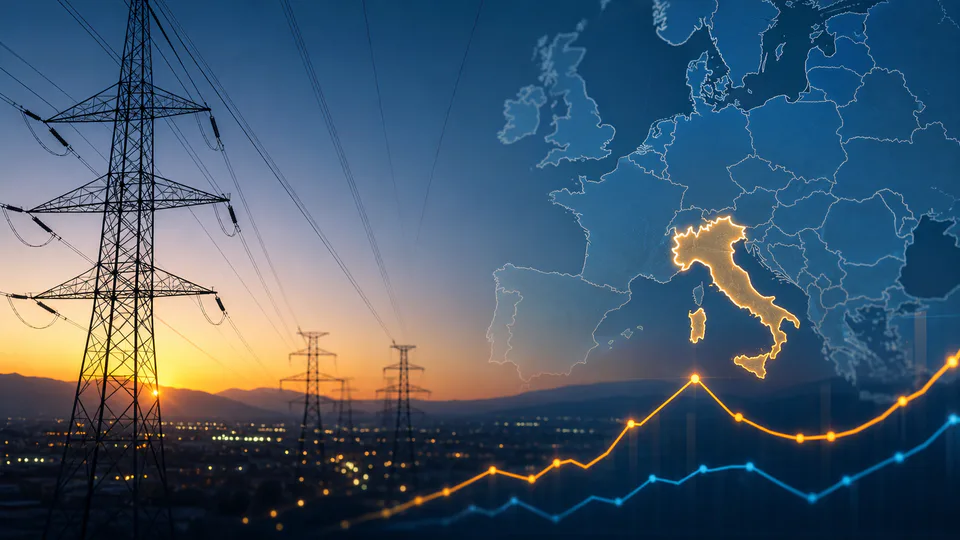 Andamento dei prezzi dell’elettricità all’ingrosso in Italia e nei mercati europei analizzati