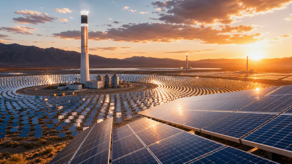 Impianto ibrido fotovoltaico e solare a concentrazione di PowerChina nella contea di Gonghe