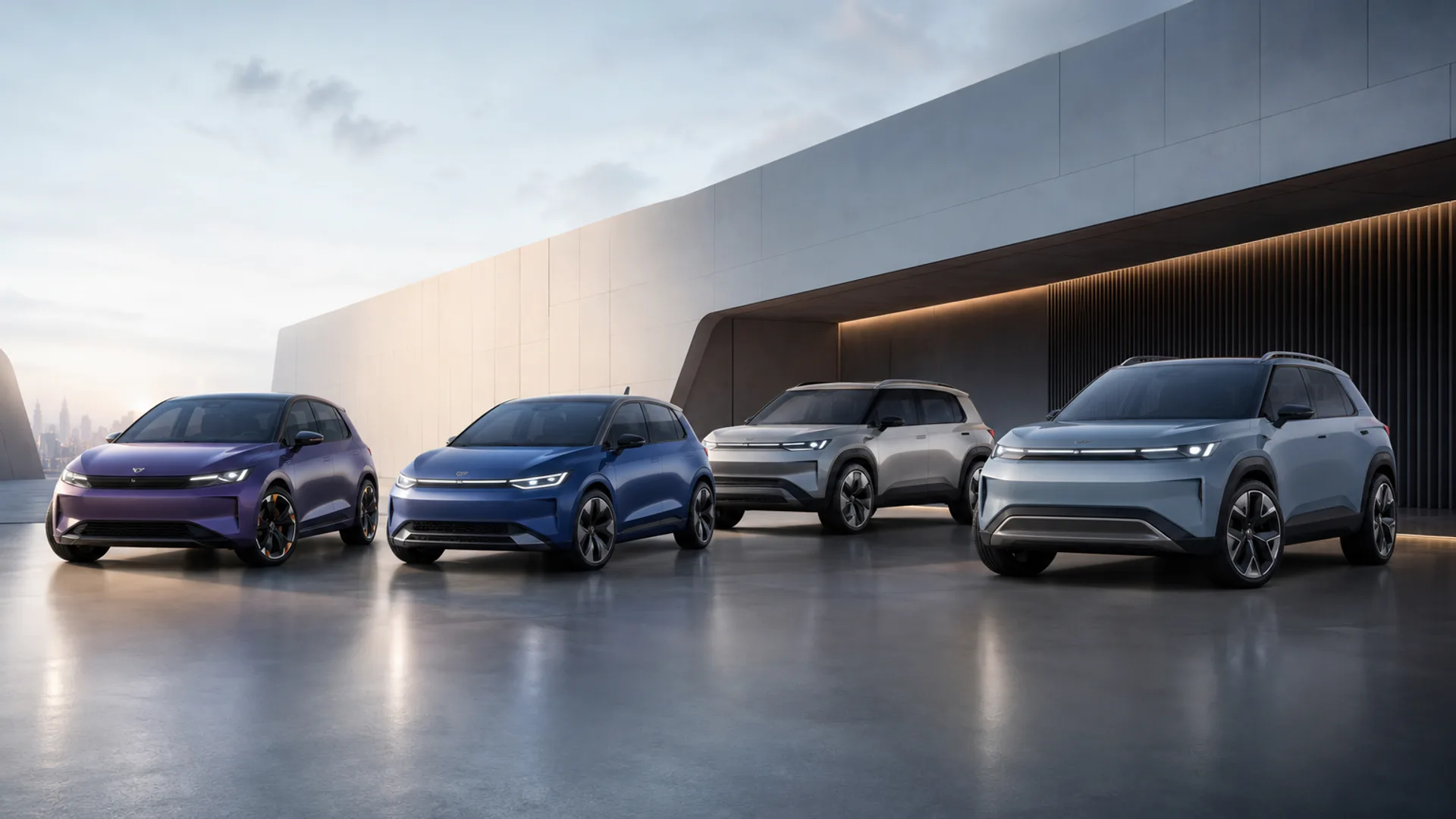 La famiglia di auto elettriche urbane MEB+ del Gruppo Volkswagen presentata al Salone di Parigi